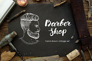 Barber Shop Sketch Set, an Illustration by Epine (Thumbnail 1 of 4)