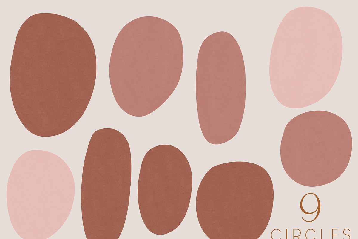 Painted Abstract Shapes - Blush, a Texture Illustration by denofdreamers (Photo 2 of 10)