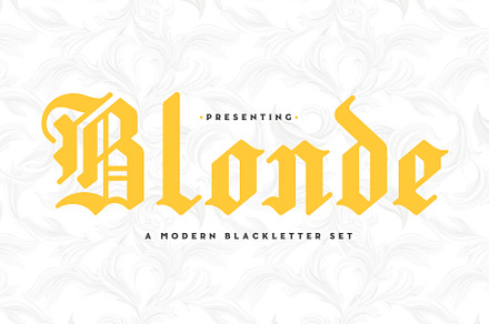 Blonde, a Blackletter Font by Loudoun Design Co.