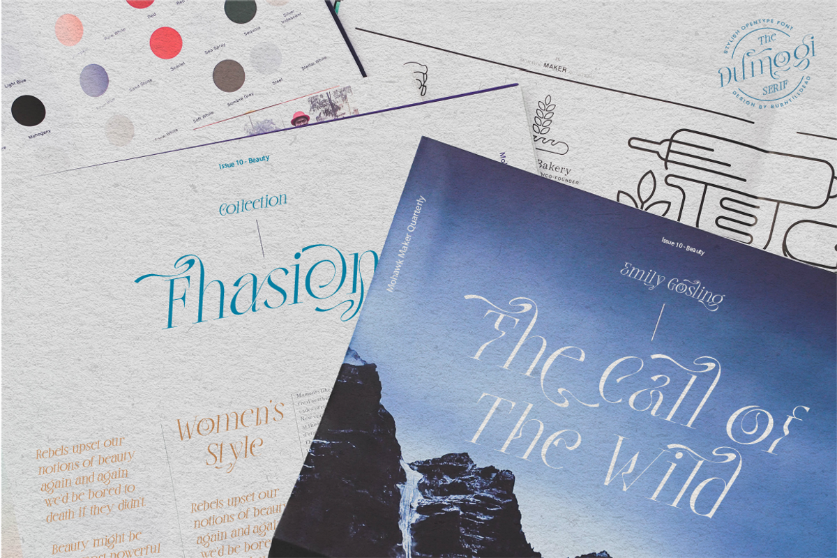 Dumogi, a Serif Font by Burntilldead (Photo 6 of 11)