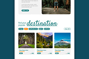 Travel Agency Landing Page, an UI Kit Template by CreativeShaper (Thumbnail 3 of 6)