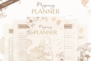 My Pregnancy Planner, a Stationery Template by Digital_Mind