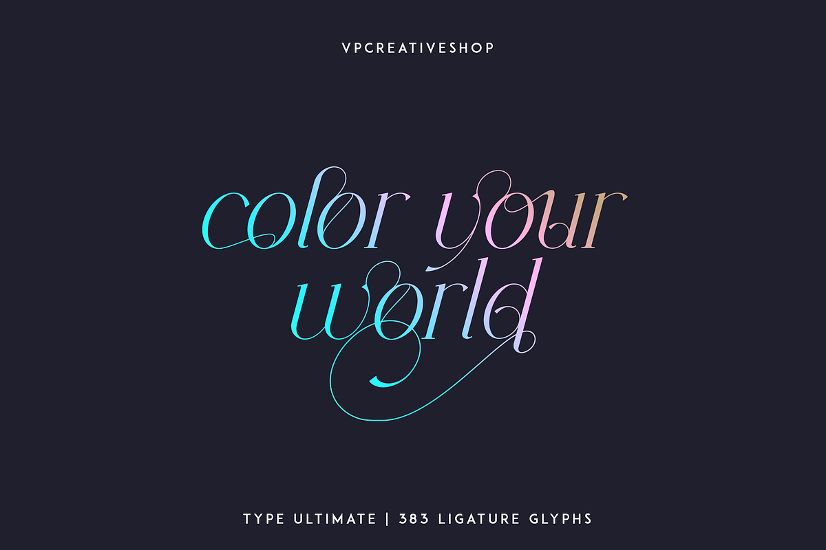 Type Ultimate - serif logo font, a Serif Font by VP Fonts (Photo 3 of 24)