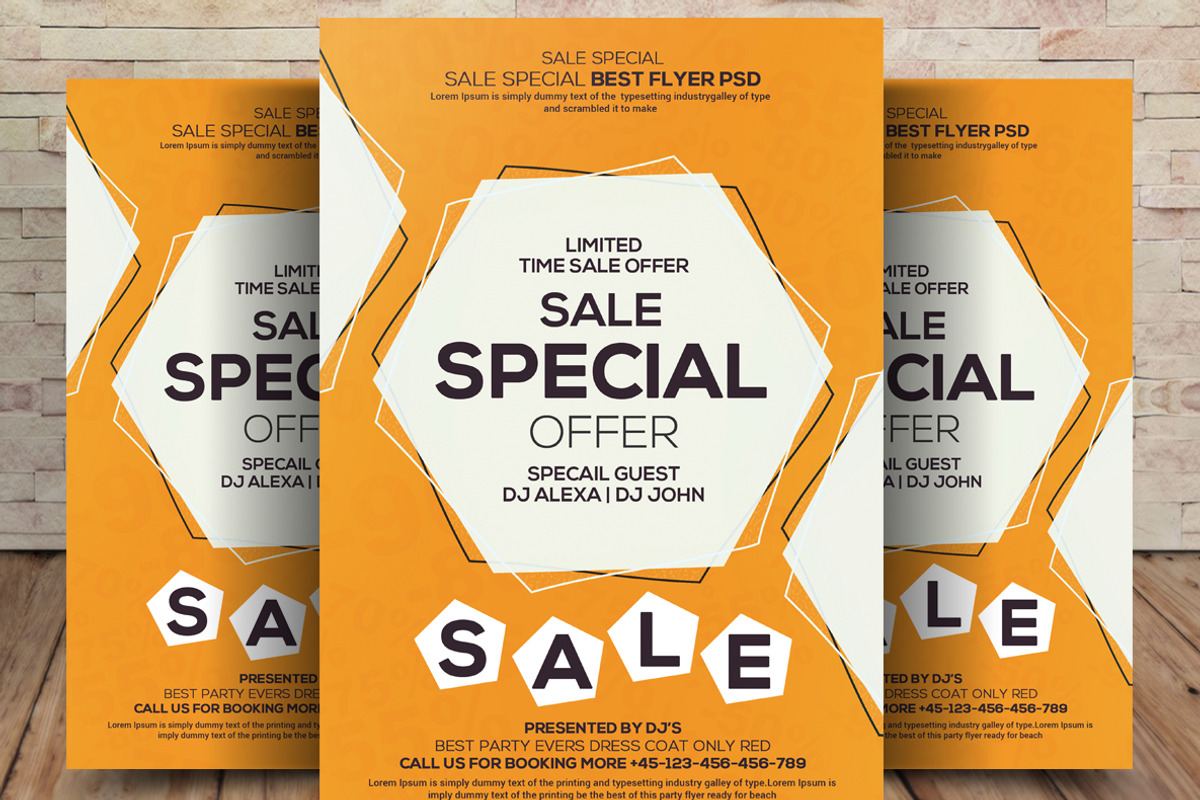 Special Sale Offer Flyer Template, a Flyer Template by graphicforest