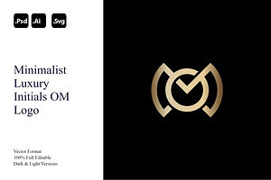 Minimalist Luxury Initials OM Logo, a Branding & Logo Template by Luxury Logos