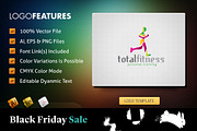Total Fitness - Logo Template, a Branding & Logo Template by DynamikMedia (Thumbnail 1 of 4)