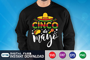 Cinco De Mayo T-Shirt Design, an Object Graphic by FunnySVGCrafts (Thumbnail 2 of 3)