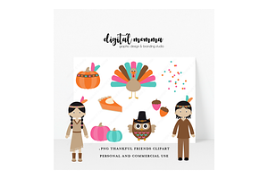 Thanksgiving Friends PNG Clipart