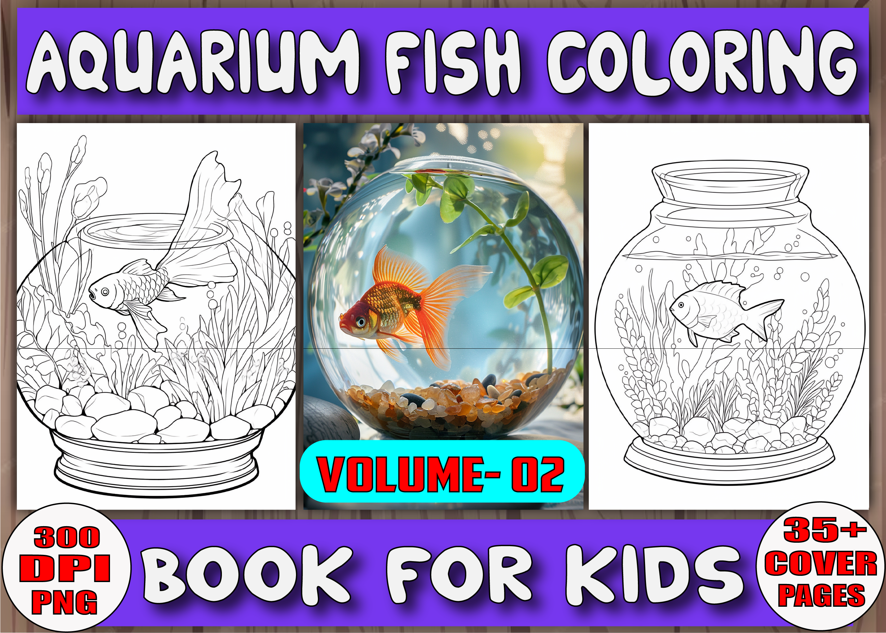 150 Aquarium Fish Coloring Book V 02, an Animal Illustration by Daisy ...