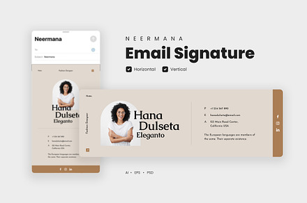 Email Signature Template V.31, an Email Template by Neermana