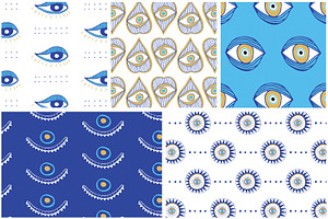 Evil Eye Illustrations Patterns