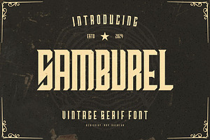 Samburel - Vintage Font Serif