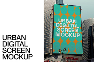 Urban Digital Screen Mockup