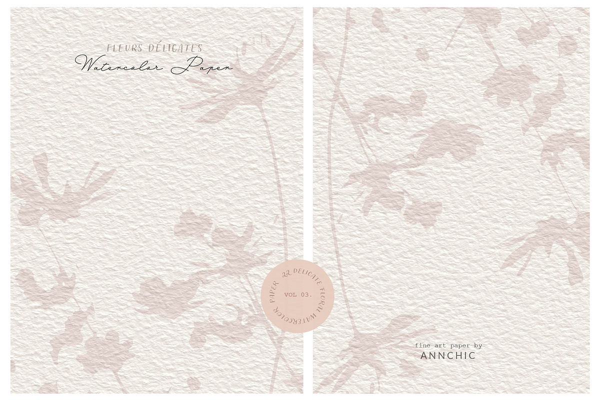 BUNDLE Floral watercolor paper, a Texture Illustration by Anna Sokol (Photo 45 of 71)