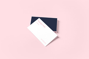 Peue Realsitic Business Card Mockup