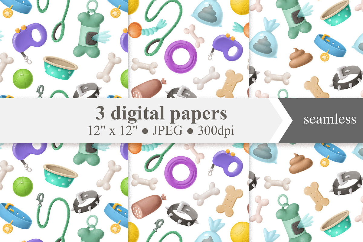 Dog items clipart + patterns, a Food Illustration by TheCuteShop (Photo 2 of 5)
