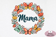 Floral Mama PNG Wildflower Mother's, an Illustration by Daily.Designs (Thumbnail 1 of 5)
