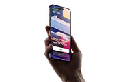 Phone 15 Pro Mockup in Hand, an iPhone Mockup by Asylab (Thumbnail 3 of 4)