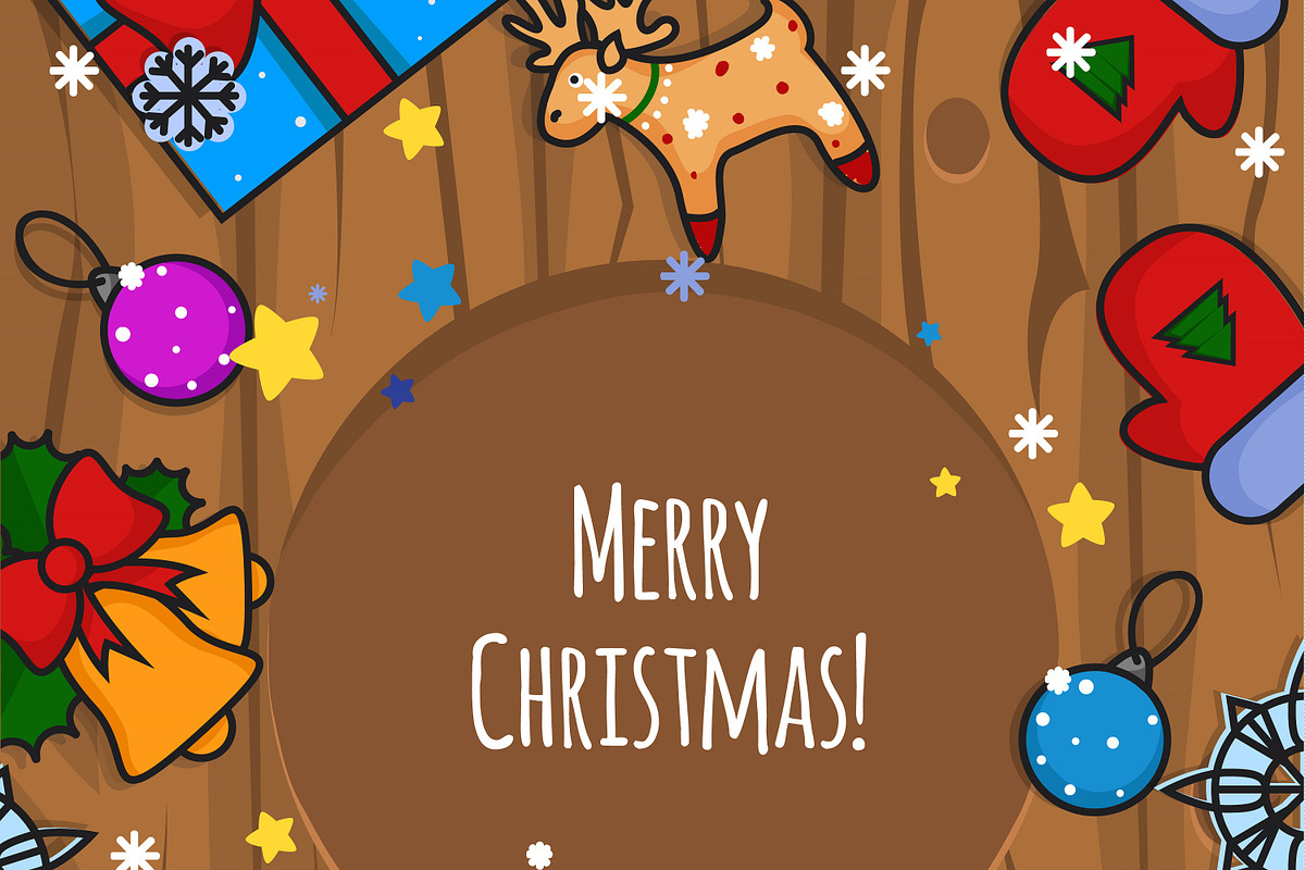 Merry Christmas Card Big Set!, an Illustration by JUBO (Photo 2 of 8)