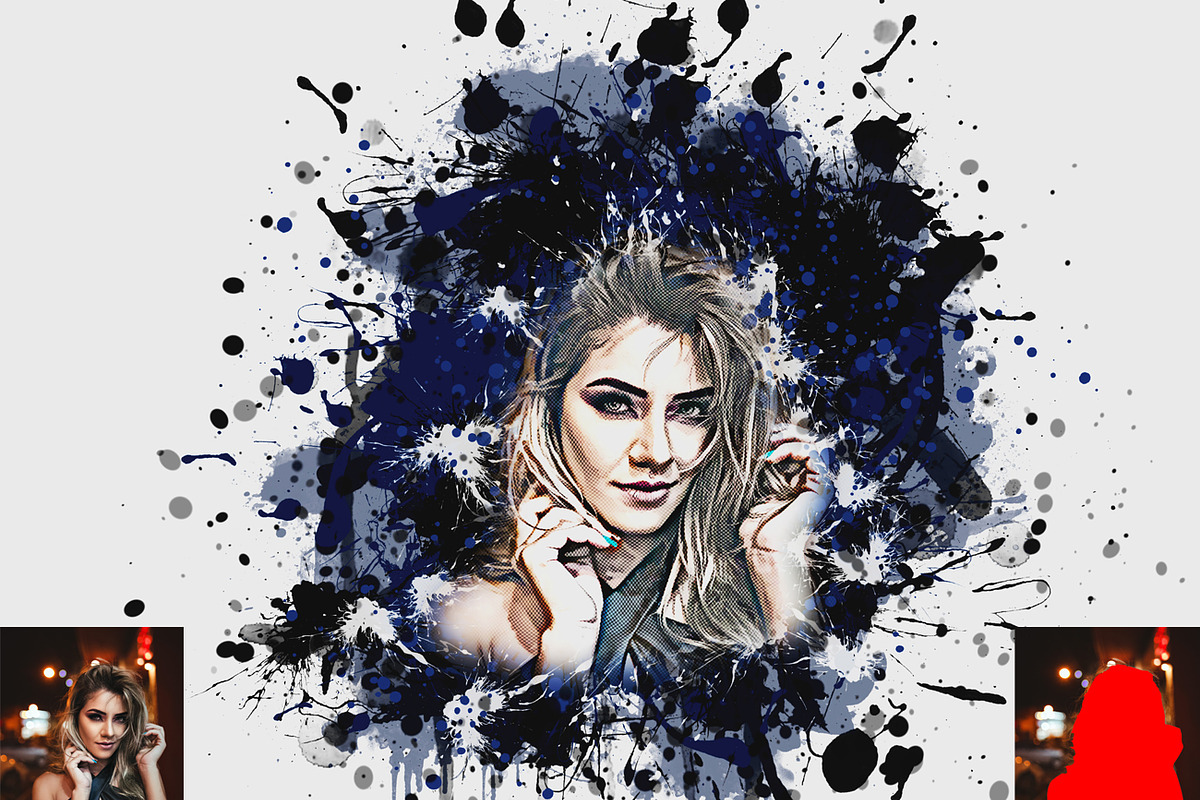 Abstract Ink Effect Photoshop Action, an Action Add-On by Studio Retouch (Photo 4 of 12)