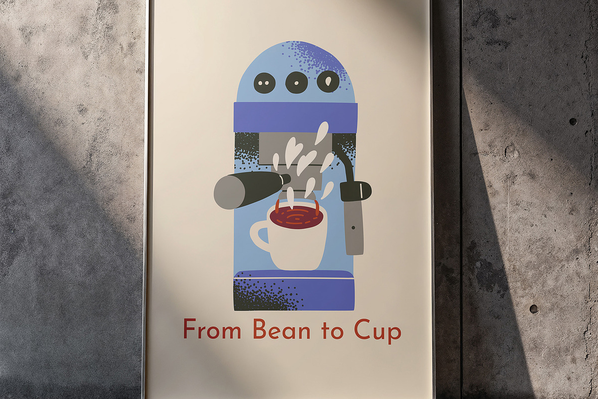 BOLD COFFEE: clipart, stickers, a Food Illustration by Elliko shop (Photo 3 of 9)