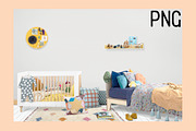 Kids Room Wall/Frame Mock Up 6, a Print Template by Whimsicality (Thumbnail 4 of 4)