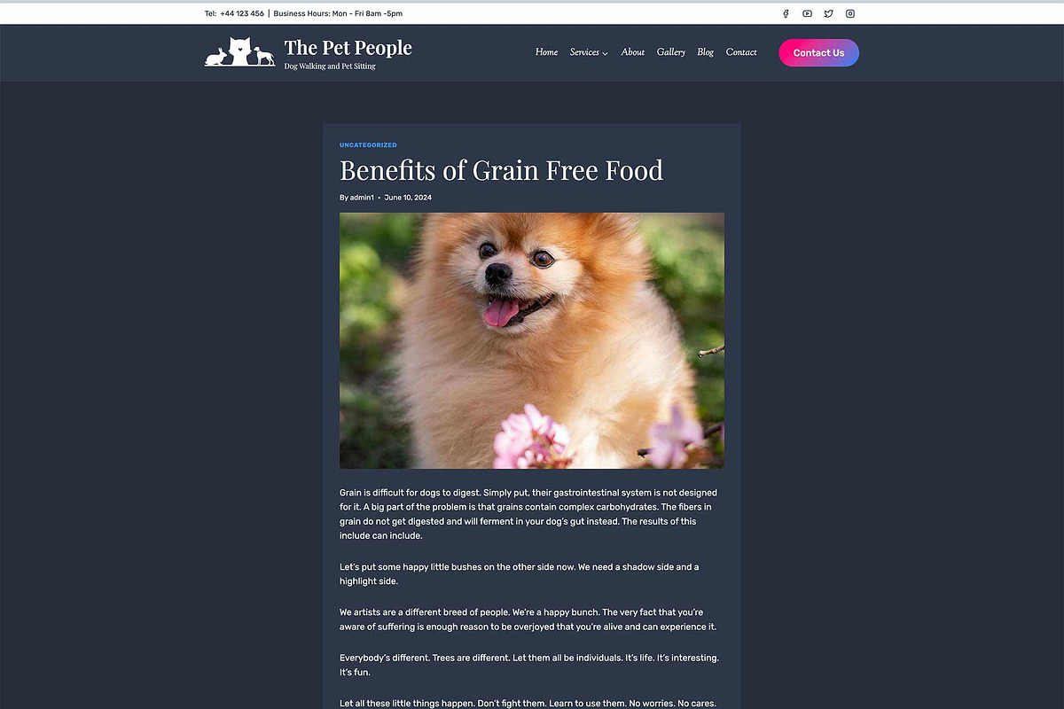 Pet People - Wordpress Kadence Theme, a WordPress Template by StylishDesignMe (Photo 10 of 10)