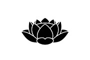 Lotus Flower Silhouette Vector Bundl, an Illustration by Creativeshirt (Thumbnail 21 of 51)