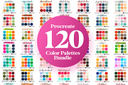 120 Procreate Color Palettes Bundle, a Palette Add-On by RadekBroz (Thumbnail 8 of 9)