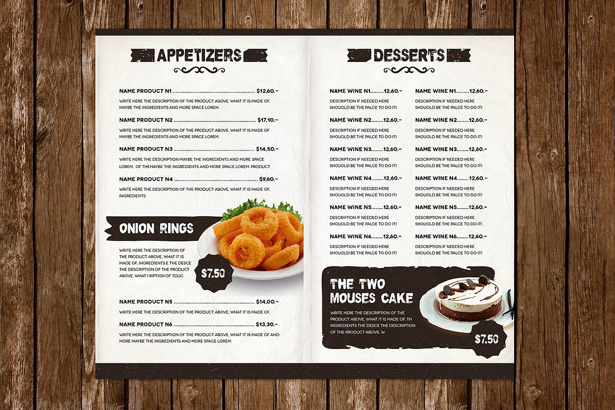 The Ristorante Menu, a Brochure Template by Luuqas Design (Photo 4 of 10)