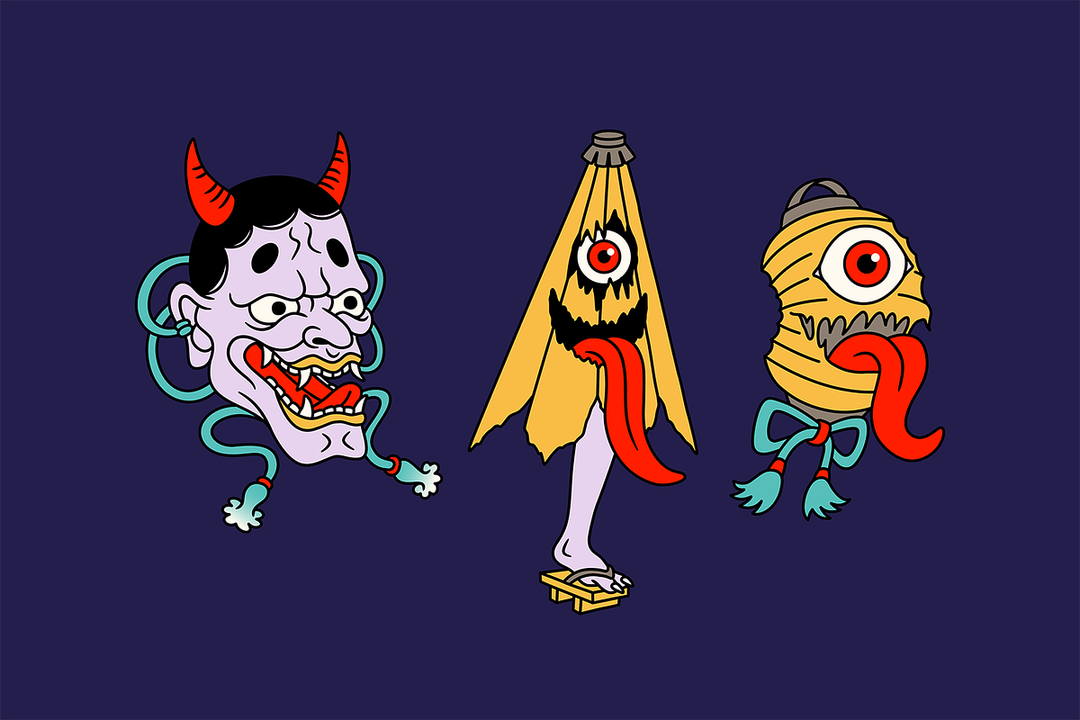 Yokai Society Illustration Pack, an Object Illustration by The Isian (Photo 2 of 3)