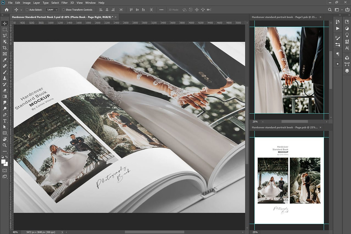 Hardcover Photo Book Mockup 03, a Print Template by Mockups by Carlos Viloria (Photo 3 of 5)