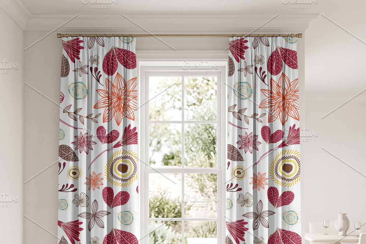 Curtain Mockup - 3 Lifestyle PSD, a Household Mockup by Pixel Foundry (Photo 5 of 7)