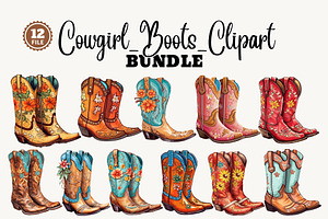 Cowgirl Boots Clipart