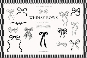 Whimsy Bows, a Decorative Illustration by PeDe Designs