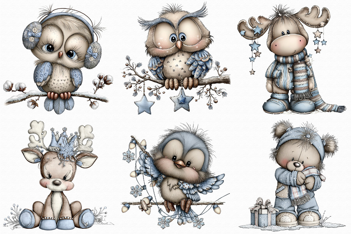 Whimsical Winter Clipart, an Illustration by Libby Wishes (Photo 2 of 8)