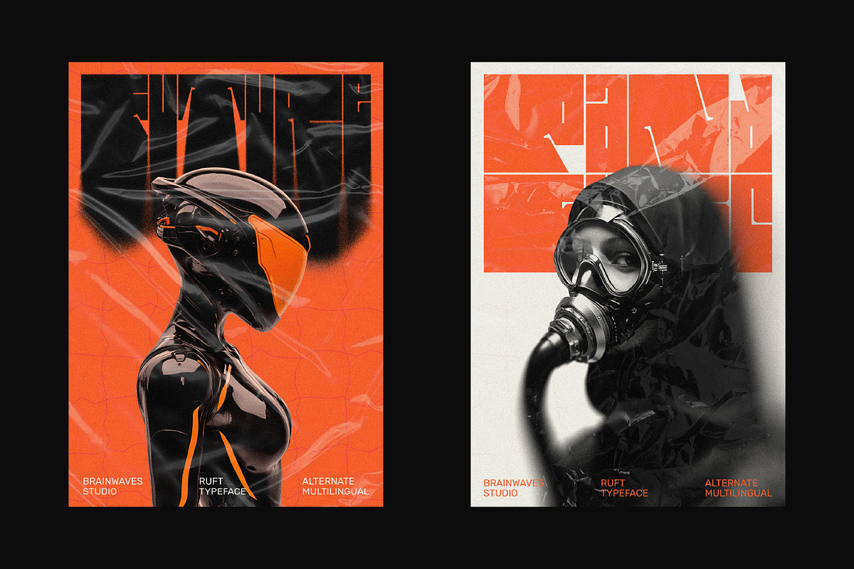 Ruft - Futuristic Display Font, a Sans Serif Font by Brainwaves.Studio (Photo 6 of 8)