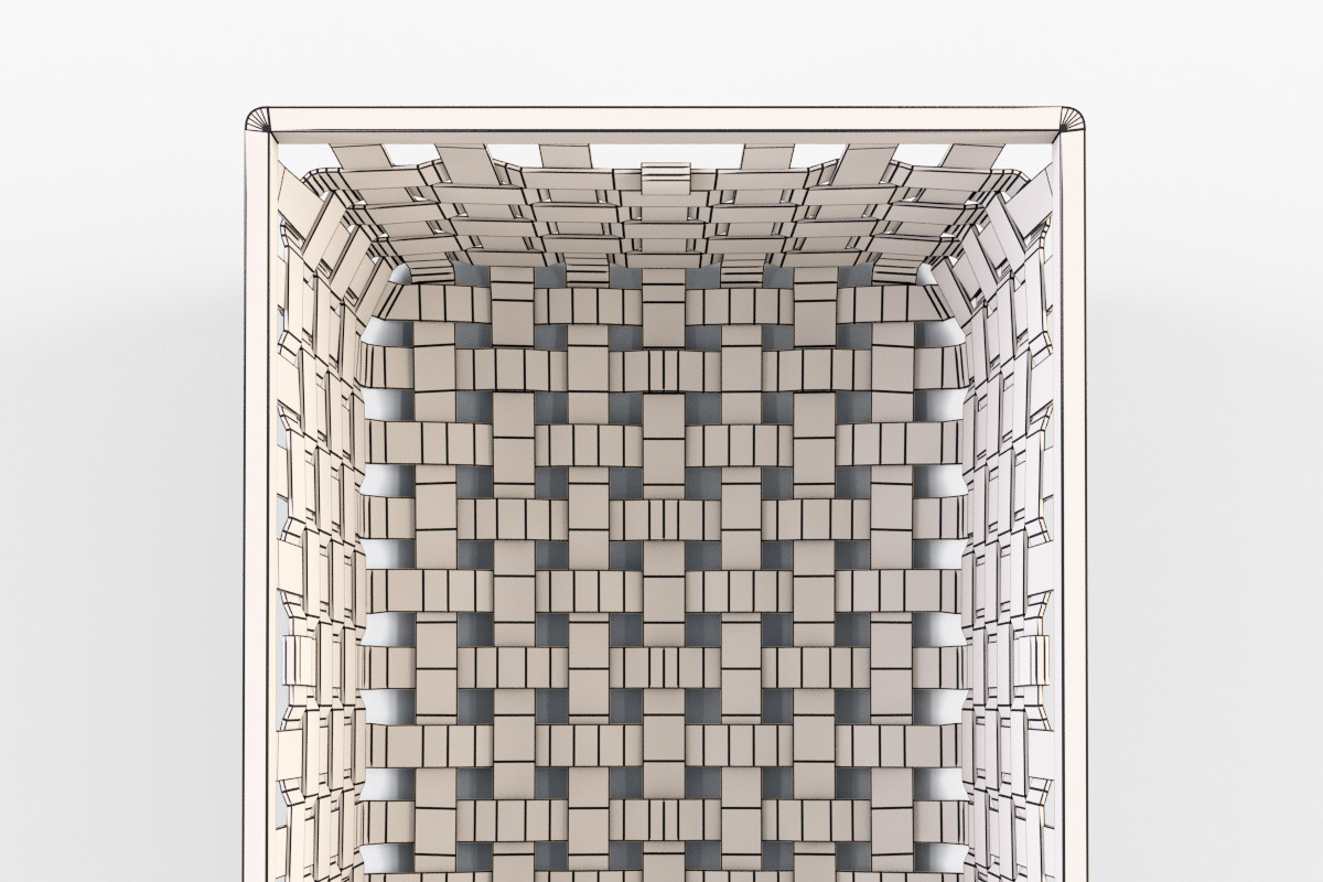 Wicker Basket Ikea Knarra 1 White, an Object 3D Model by Markelos (Photo 9 of 10)