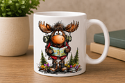 Camping Moose Clipart Bundle, a Seasonal Illustration by CreationArt (Thumbnail 3 of 7)