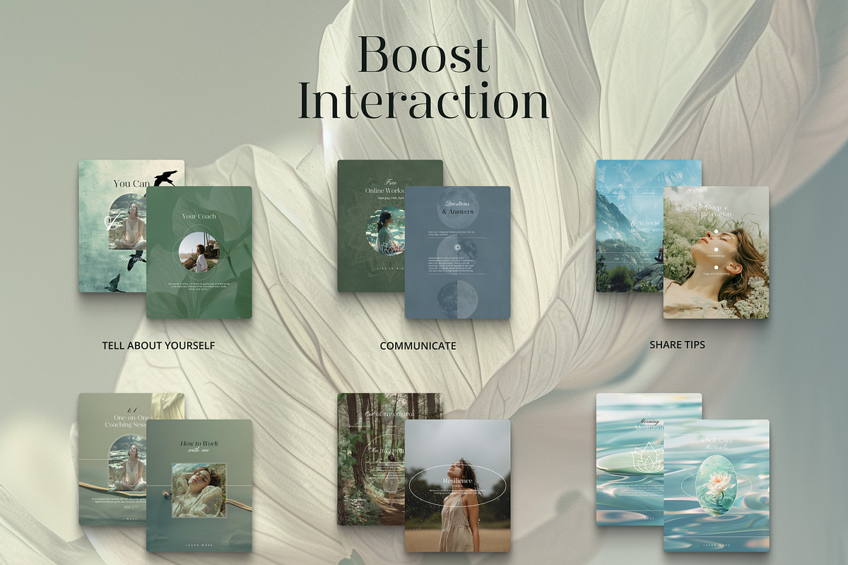 Wellbeing Coach Template - IG Canva, a Social Media Template by Under My Cozy Roof (Photo 4 of 11)