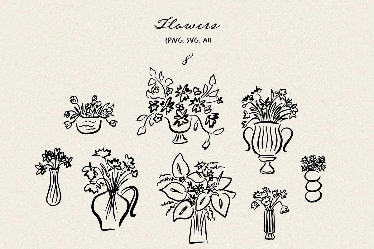 Whimsical Wedding Illustrations SVG, an Illustration by Calamar Studio (Photo 9 of 33)