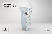 Clear Cold Drink Cups Mockup, a Cups & Container Mockup by INCDesign (Thumbnail 18 of 20)