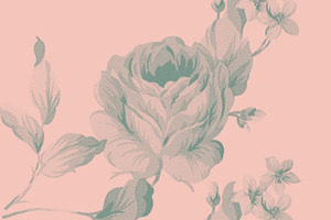 Vintage Floral Photoshop Brush Set