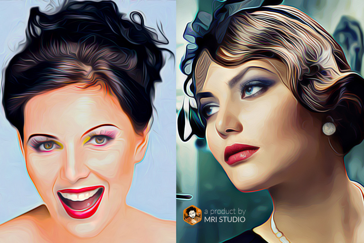 Digital Oil Art Photoshop Action, an Action Add-On by MRI STUDIO (Photo 9 of 10)