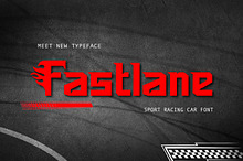 Fastlane - Bold Racing Font