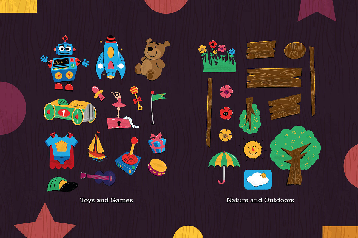 Playtime - Kids Clip Art Set, an Animal Illustration by Wingsart Studio (Photo 2 of 6)