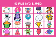 Sticker Cute Character Custom, an Animal Illustration by Eka Design (Thumbnail 2 of 3)