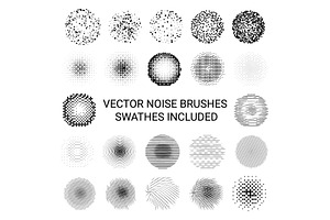 22 noise vector brushes