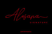 Alesana Signature, a Script Font by AMINMARIO (Thumbnail 14 of 14)