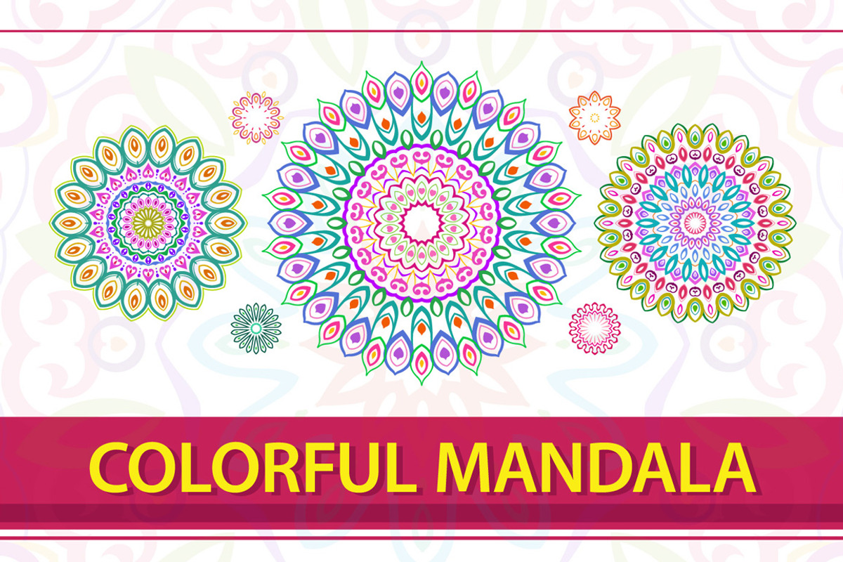 Colorful Mandala, a Decorative Illustration by 611 Studio (Photo 1 of 4)